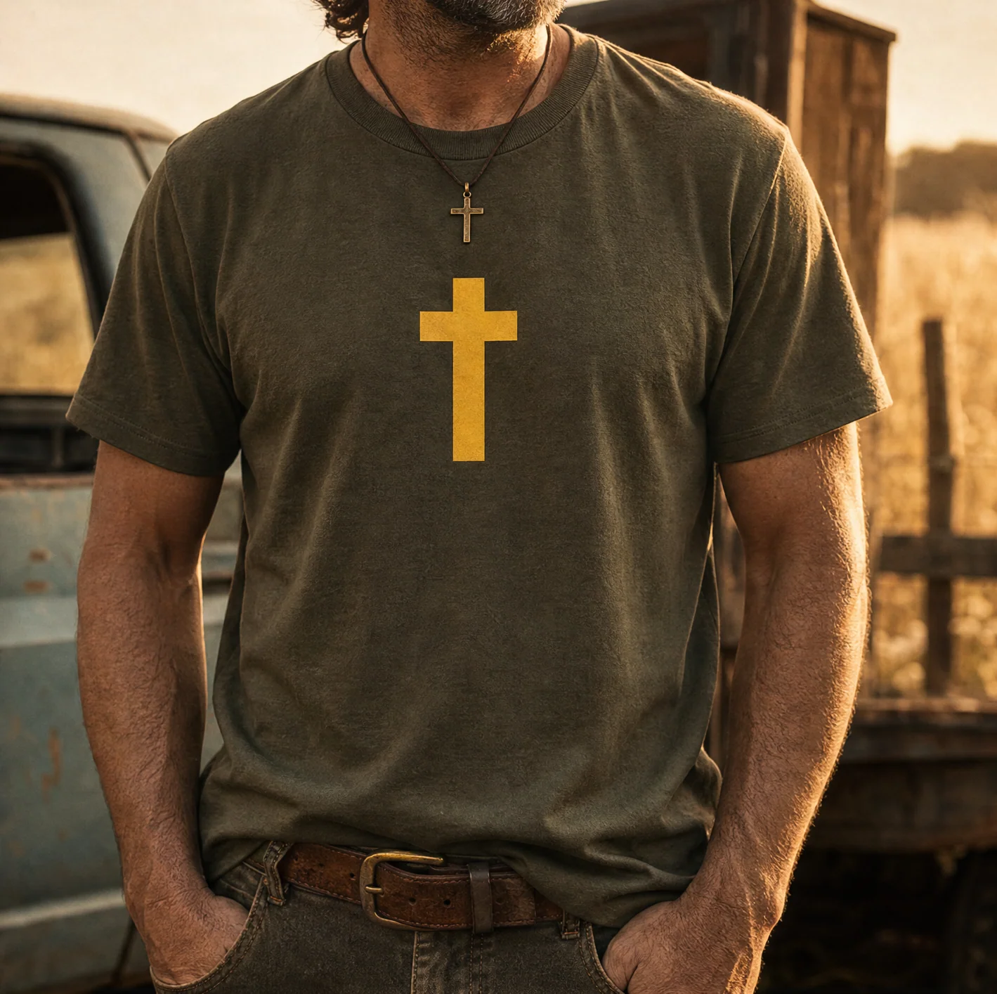 Reborn Cross Shirt - Image 4