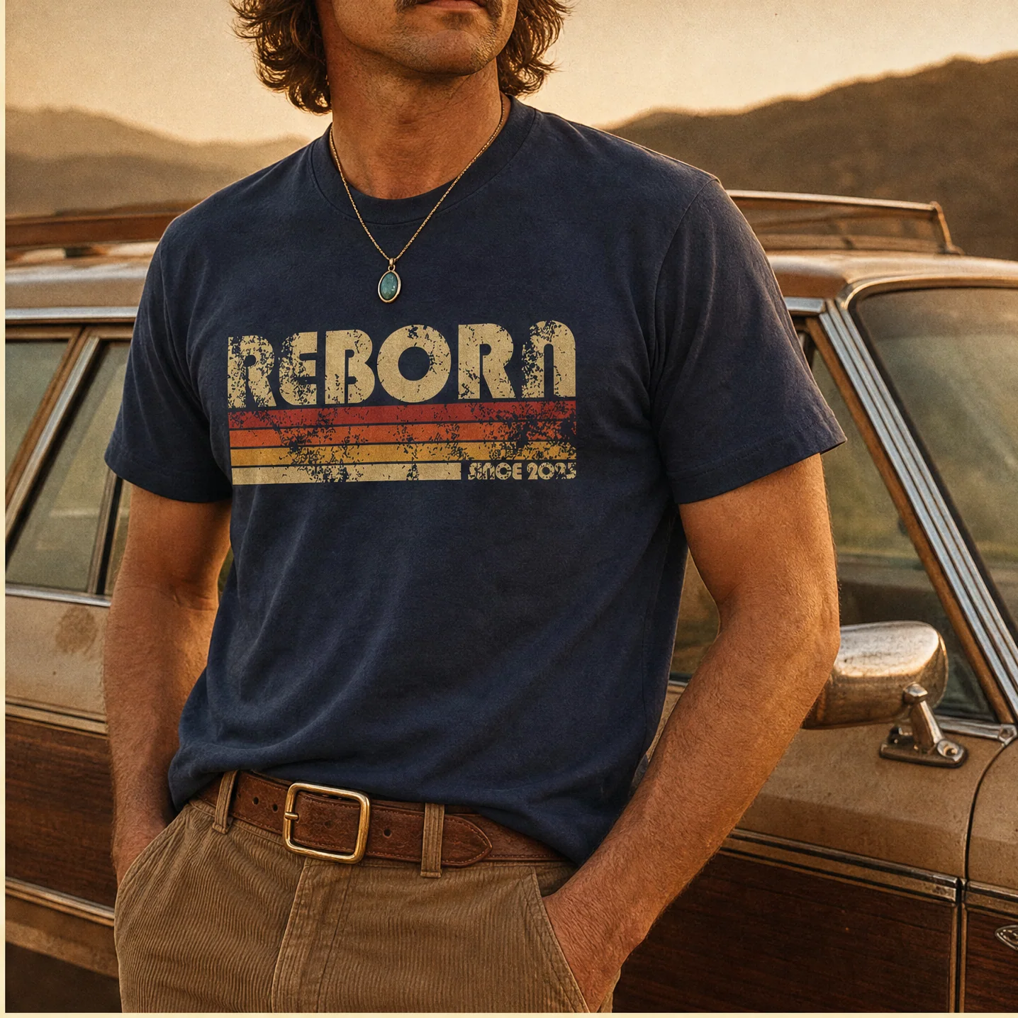 Reborn Heritage Fade T-Shirt - Image 3