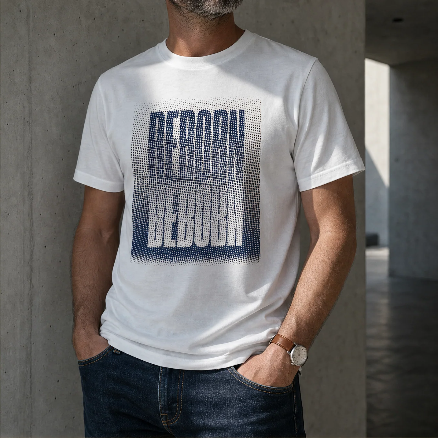Reborn Mirror Grid T-Shirt - Image 3