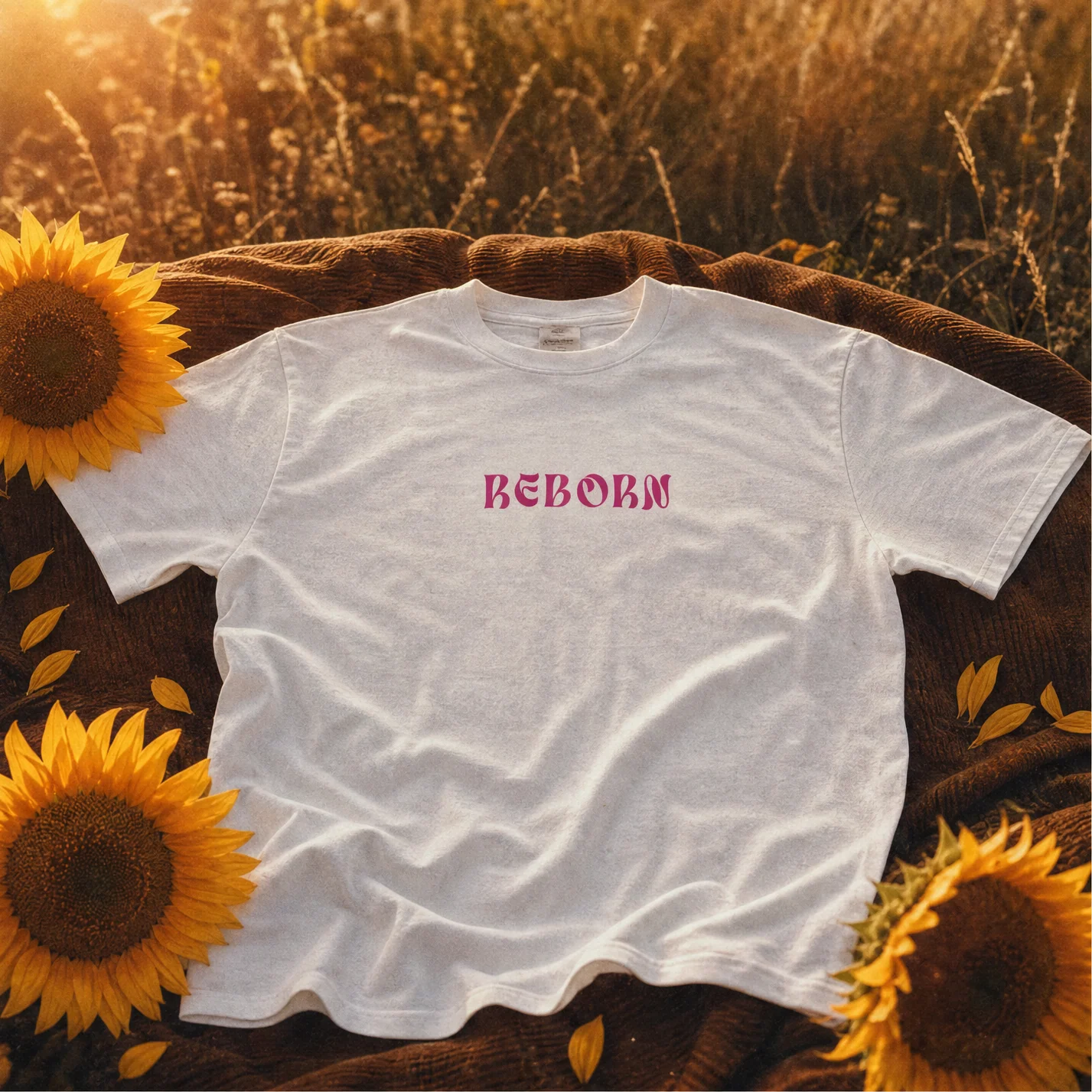 Reborn Retro Sun T-Shirt - Image 3