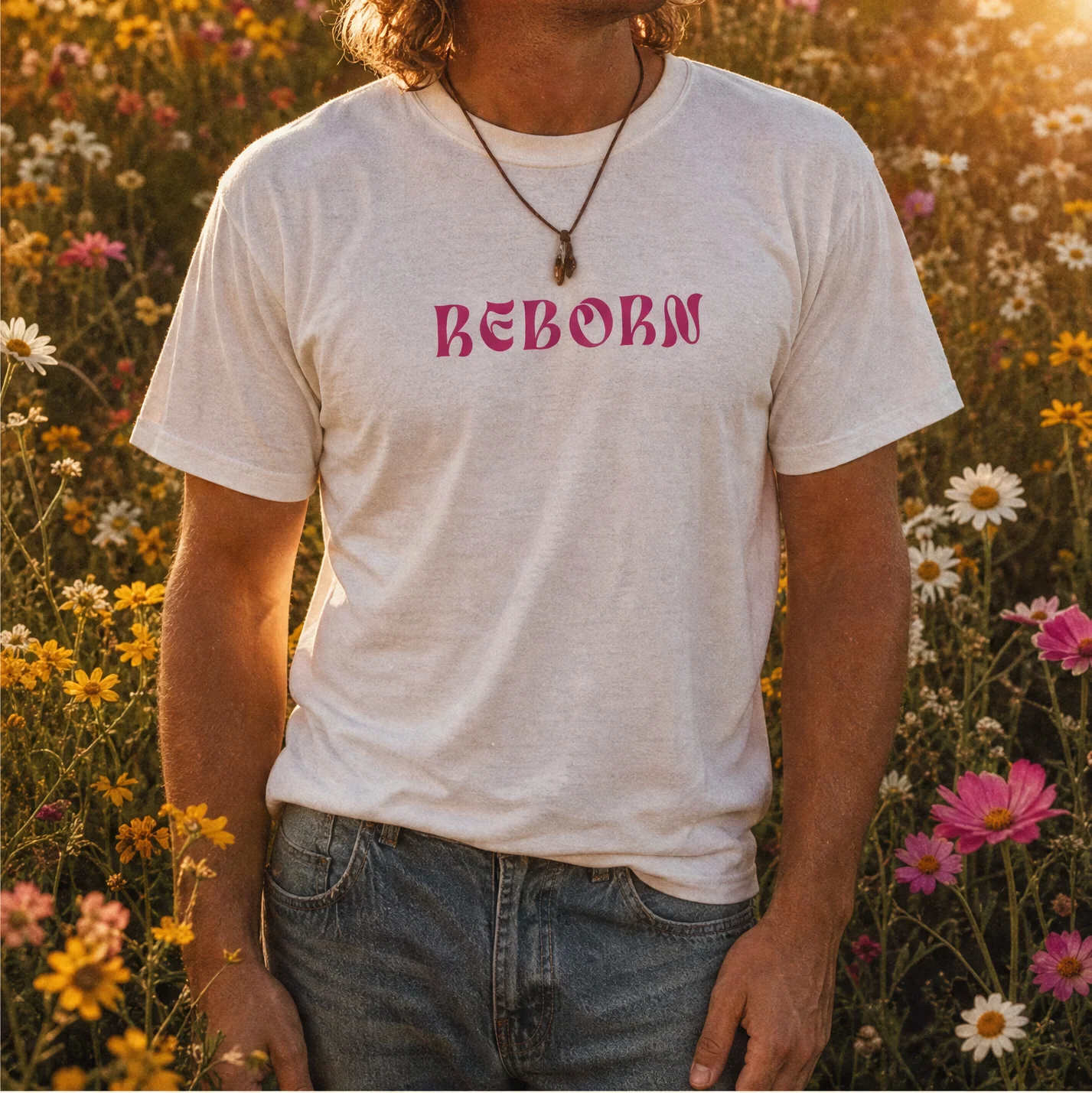 Reborn Retro Sun T-Shirt - Image 4